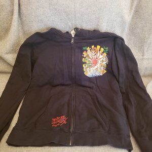Ed Hardy Zip Hoodie Men's Size Extra Large